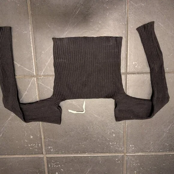 Are You Am I Minka Long Sleeve Top Black S - Picture 4 of 5